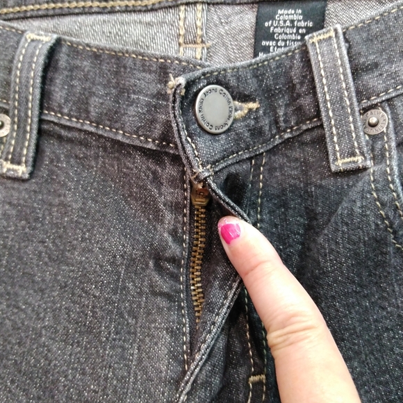 Calvin Klein Black Flare Leg Jeans Size 6 - Picture 7 of 13